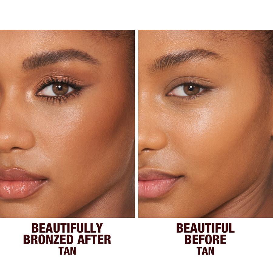 bronceador brillante y bonito para una piel hermosa