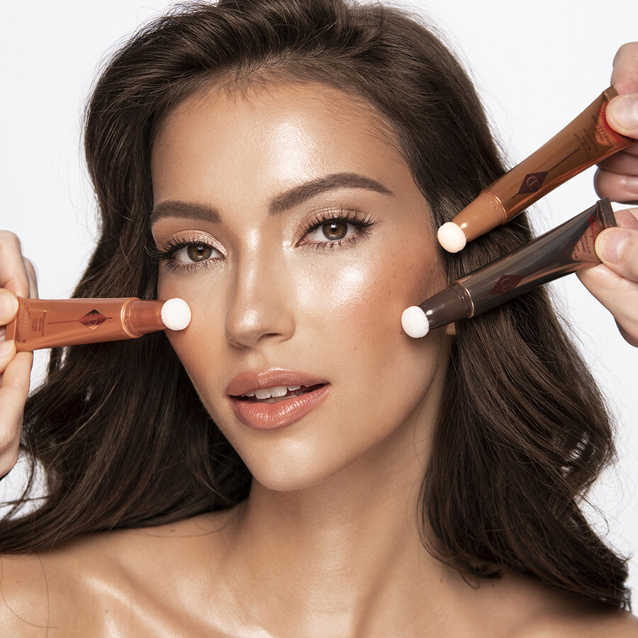 varita de luz de belleza y kit de contorno hollywood