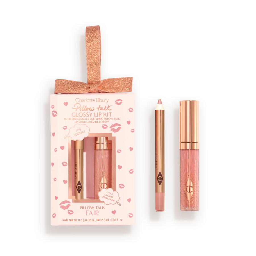 mini duo de labios brillantes pillow talk