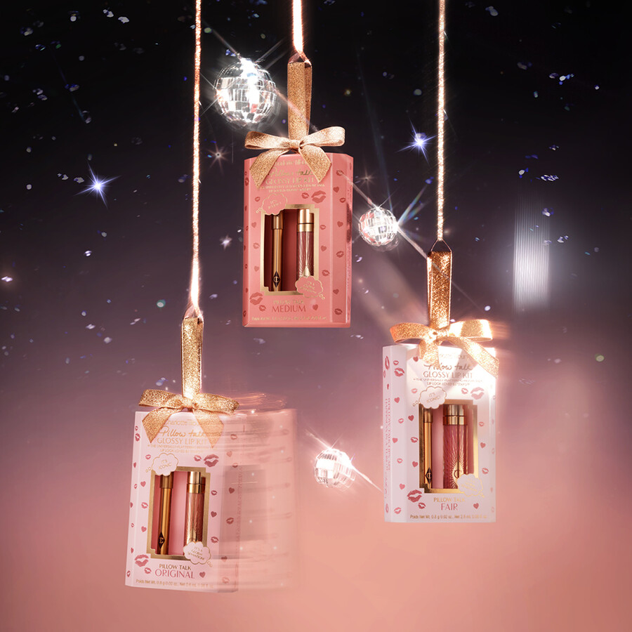 mini duo de labios brillantes pillow talk