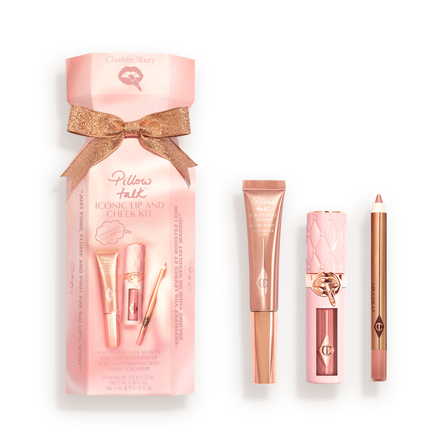 kit iconic para labios y mejillas pillow talk